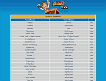 Tablet Screenshot of highscores.gameark.com